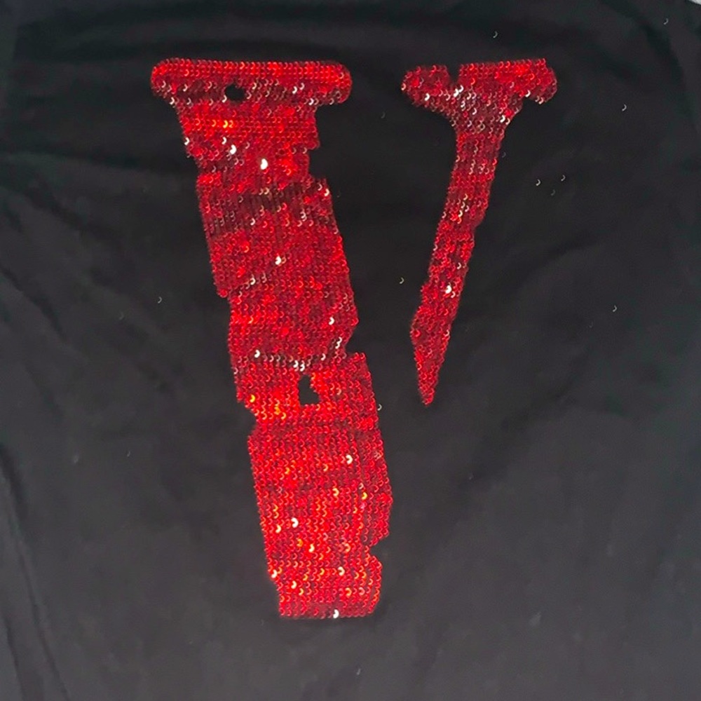 VLONE Friends Red Rhinestones